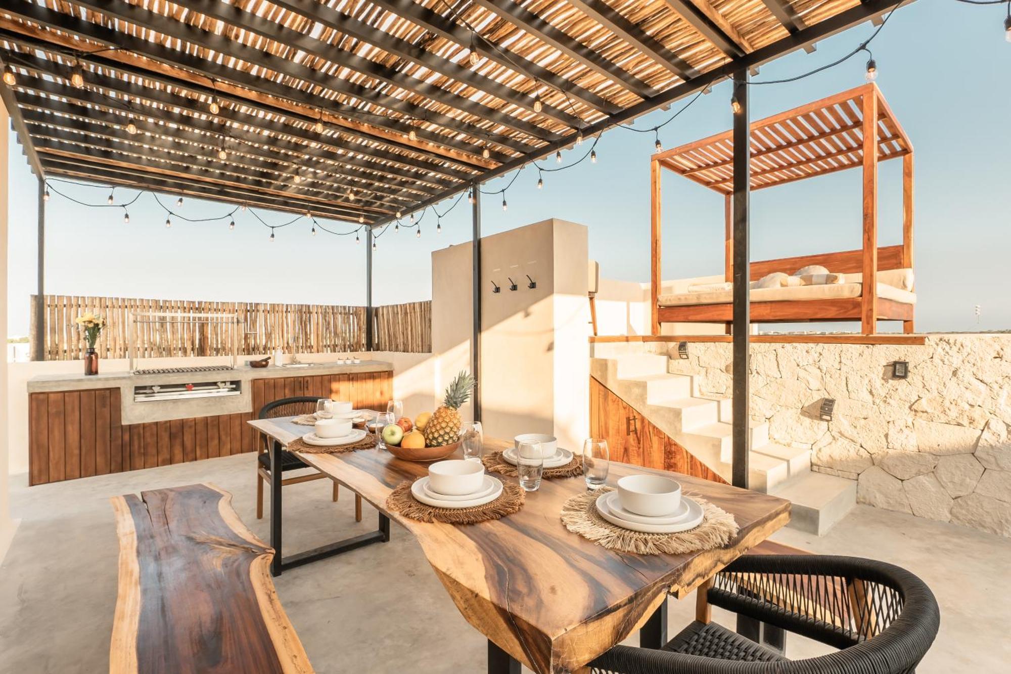 Deluxe 2-story Penthouse Pool & Bbq Rooftop Tulum